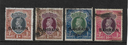 BAHRAIN 1940 - 1941 HIGH VALUES 1R, 2R, 5R, 10R SG 32/35 FINE USED Cat £105+ - Bahrain (...-1965)