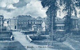 Seneffe Place De La Station  Carte Bleue Voyagé En 1906 - Seneffe