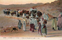 AFRIQUE DU NORD,ALGERIE,IL Y A 100 ANS,EPOQUE FRANCAISE,CARAVANE,NOMADE,RARE - Profesiones