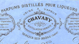 1882 DISTILLATEUR PARFUMS DISTILLATION Pour Liqueurs Chavany Serezin Sur Rhone (Isère) Pour Beau Le Puy En Velay (Haute - Programmes