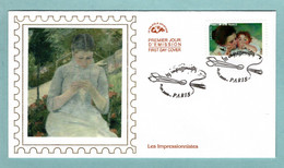 FDC France 2006 - Les Impressionnistes - Mary Cassatt - Mère Et Enfant  - YT Adhésif 76 - 2000-2009