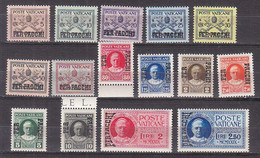 Z2461 - VATICANO Pacchi SASSONE N°1/15 - VATICAN Colis Yv N°1/15 */ ** - Paketmarken