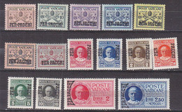 Z2462 - VATICANO Pacchi SASSONE N°1/15 - VATICAN Colis Yv N°1/15 */ ** - Paquetes Postales