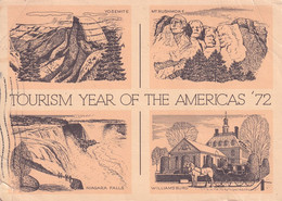 USA - Postal Stationery Postcard Used 1972 -  Tourism Year Of The Americas'72 - 2/scans - 1961-80