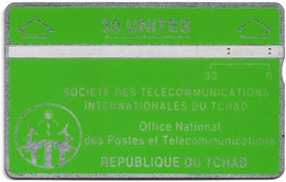 Chad - ONPT - L&G Optical - Green Card - WITH Notch, 08.1989, 30U - 908C - 6.000ex, Used - Tschad