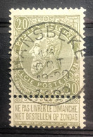 België, 1893, Nr 59, Gestempeld HANSBEKE - 1893-1800 Fijne Baard
