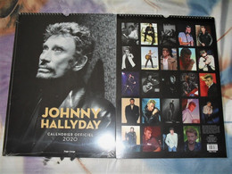 Grand Calendrier Officiel 2020 / 24 Photos JOHNNY HALLYDAY Sous Blister - Grand Format : 2001-...