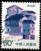 * Cina 1989 - Sichuan - Case Folkloristiche - Oblitérés