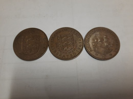 Lot De 3 Pièces Anglaises Du Roi Georges VI Et La Reine Elisabeth - Sammlungen