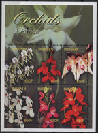 BURUNDI 2004 - Fleurs, Orchidées D'Afrique - Feuillet 6 Val Neufs // Mnh // €18.00 - Ungebraucht