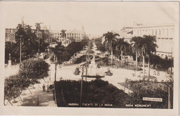 CUBA -  Habana Fuente De La India - RPPC - Cuba