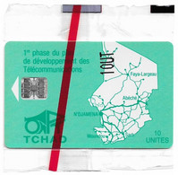 Chad - ONPT (Chip) - Green Map Of Chad, SC7, 10U, NSB - Tschad