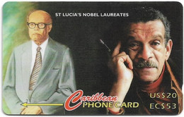 St. Lucia - C&W (GPT) - St Lucia's Nobel Laureates - 233CSLA - 1995, 10.000ex, Used - Santa Lucía