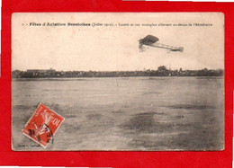 CPA  1912 "Fêtes D'Aviation Brestoises ( Juillet 1912)  Luzetti Et Son Monoplan S'élevant Au-dessus De L'Aérodrome - Brest
