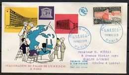 Enveloppes 1er Jour - UNESCO - PARIS - 01/11/1958 - 1958