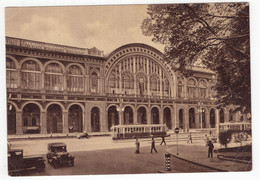 17429 " TORINO-STAZIONE DI PORTA NUOVA "ANIMATA-TRAMWAY-AUTO ANNI '30-VERA FOTO-CART. POST. NON SPED. - Stazione Porta Nuova