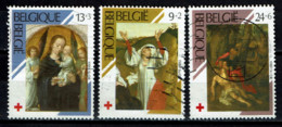 Belgium - COB - Y&T 2312/14 - Croix Rouge, Red Cross - Schilderijen, Paintings, Tableaux - Usados