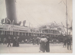 Photo La Pallice - Embarquement à Bord De L'Oravia (belle Scène) Format 10,5 X 8 Cm - Schiffe