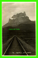 BANFF, ALBERTA - CASTLE MOUNTAIN - RAILWAY TRACKS ALONG LINE OF C.P.R. - BYRON HARMON - - Banff
