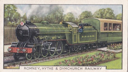 Trains Of The World 1937 - 5 Romney Hythe & Dimchurch Railways - Gallaher Cigarette Card - Original - Gallaher