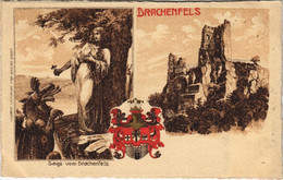 CPA AK DRACHENFELS LITHO GERMANY (245598) - Drachenfels