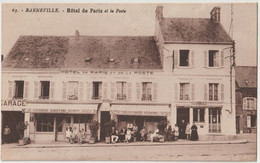 CPA Barneville  50 L'Hôtel De Paris Et De La Poste  Pâtisserie Café Schmidt   Ed Thomine 631 - Barneville