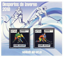 Olympische Spelen  2010 , Guinea Bissau  - Blok ( Zegels Zilver )  Postfris - Invierno 2010: Vancouver