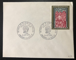 ANDORRA, « RETABLE DE ST. JEAN DE CASELLES » FDC, 1970 - Lettres & Documents