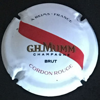 81 - 162 - Mumm G.H. & Co, Blanc Mat, Barre Rouge, Cordon Rouge Brut (côte 1,5 Euros) Capsule De Champagne - Mumm GH