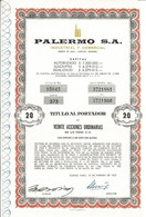 Titulo De 1973 - Palermo S.A. - Industrial Y Commercial - Déco - - Industrie