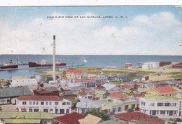 QS - ARUBA N. W. I - Bird's Eye Of SAN NICOLAS - 1951 - Aruba