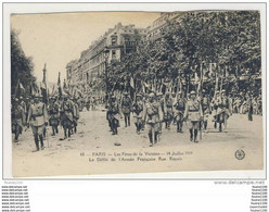 Paris Les Fêtes De La Victoire 14 Juillet 1919 ( Militaire ) Le Défilé De L' Armée Française Rue Royale - Other & Unclassified