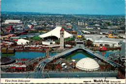 Washington Spokane World's Fair Expo '74 Helicopter View - Spokane