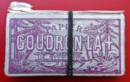 Ancien Carnet De Feuilles A Cigarettes "GOUDRON LA + Lacroix Fils" - Other & Unclassified