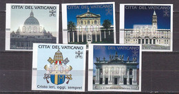 Z2504 - VATICANO Autimatici SASSONE N°1/5 - VATICAN Distributeurs Yv N°1/5 ** - Machines à Affranchir (EMA)