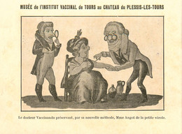 Fin Calendrier 1908 * Sur Doc " Musée Institut Médical Tours Château Du Plessi Les Tours * Docteur Vaccinando Vérole - Tours