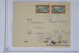 AZ12 AOF SENEGAL BELLE LETTRE 1935   A PARIS FRANCE++PAIRE  +  + AFFRANCH. PLAISANT - Briefe U. Dokumente