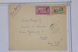 AZ12  AOF SENEGAL   BELLE LETTRE 1935 PETIT BUREAU A  NANTES FRANCE ++  + AFFRANCH. INTERESSANT - Covers & Documents