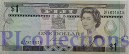 FIJI 1 DOLLAR 1987 PICK 86a VF+ W/HOLES - Fidji