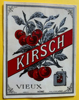 19784 -  Ancienne étiquette Kirsch Vieux - Alkohole & Spirituosen