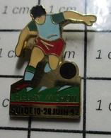 1215a Pin's Pins / Beau Et Rare / THEME : SPORTS / FOOTBAL EURO SUEDE JUIN 1992 FLEURY MICHON - Football