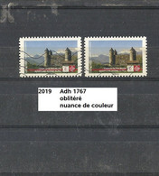 Variété Adhésifs De 2019 Oblitéré Y&T N° 1767 Nuance - Used Stamps