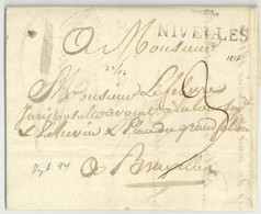 NIVELLES 1817 Pour Bruxelles - 1815-1830 (Dutch Period)