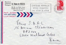 Luchtpostbrief 25 9 1984 Van Fort-de-France Naar Mulhouse Cedex - Airmail