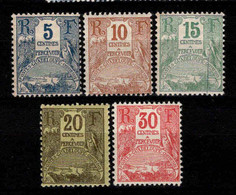 Guadeloupe  - 1904 -  Tb Taxe N° 15 à 19 - Neufs * - MLH - Portomarken