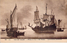 CPA - Bateau - Voiliers Sur Le Tableau VAN DE VELDE - Stil Walter - RIJKS MUSEUM - Veleros