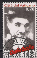 2014  Vatikan  Mi. 1813 Used  125° Anniverario Della Nascita  Carlie Chaplin - Used Stamps