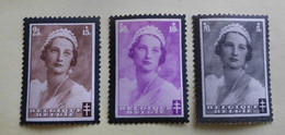 1935 : Cob 412** + 414** + 415**  ( Sans Charnière D42) Voir Verso - Unused Stamps