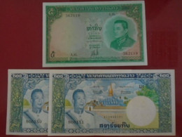 LAOS , P 9b + 13a  ,  5 + 200 Kip  , ND 1962 1963,  UNC  Neuf , 3 Notes - Korea, South