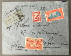 Indochine, Divers Sur Enveloppe TAD PNOMPENH, Cambodge 19.1.1932 Pour La France - (B3167) - Storia Postale